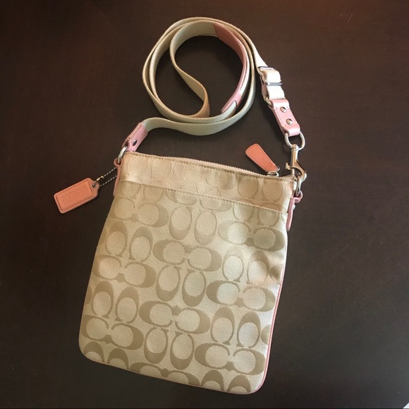 Coach Crossbody Bag Pink Khaki - Picture 3 of 6